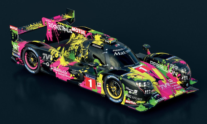 Illustration for article titled Rebellion's Eye Searing Liveries Will Bring a Splash of Color to Le Mans